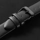 thumbnail image 4 of Correa de Cuero Uxcell, Correa de Reloj de Cuero Lisa y Plana para Hombres y Mujeres, Negro, Negro 22mm, 4 of 7