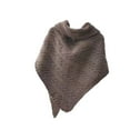 thumbnail image 2 of Qarigey Mantón de mujer primavera otoño abrigos cálidos Color sólido señora hombro bufanda Poncho decoración Triangular ropa de abrigo cómoda Accesorios de disfraces Café Qarigey AP013142-06, 2 of 6