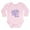 Petal Pink, variant on CafePress - UNICORN KISSES And MERMAID WISHES Body Suit - Long Sleeve Cotton Baby Bodysuit