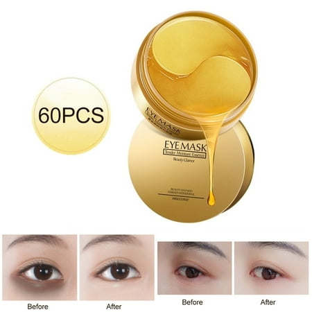 SUPERHOMUSE 60Pcs Anti-Puffiness Moisturizing Sleeping Patch Remove Dark Circles Anti-Aging Eye Patches Hydrating Firming Skin Gel Eye Mask Eye Care