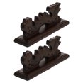 thumbnail image 4 of Miangastore 2Pcs Wooden Brush Pen Storage Racks Vintage Chinese Calligraphy Pen Holders, 4 of 8