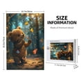 thumbnail image 4 of Disketp Cute Butterfly Bear Custom Puzzle Personalized Puzzles 1000 Pieces, Customized Picture Puzzle for Adult and Teens((29.5×19.7in, Vertical), 4 of 9