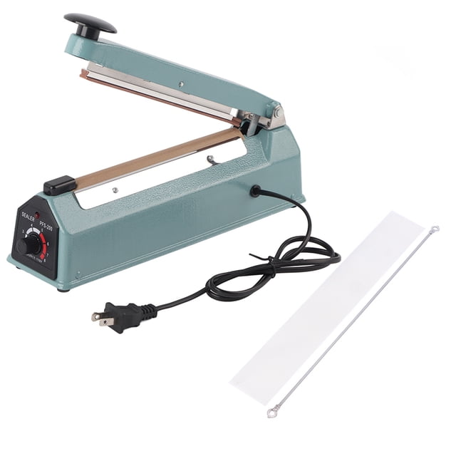 PFS‑200 300W 8 Inch Impulse Heat Sealer Manual Sealing Machine Plastic Packaging Bag Sealer