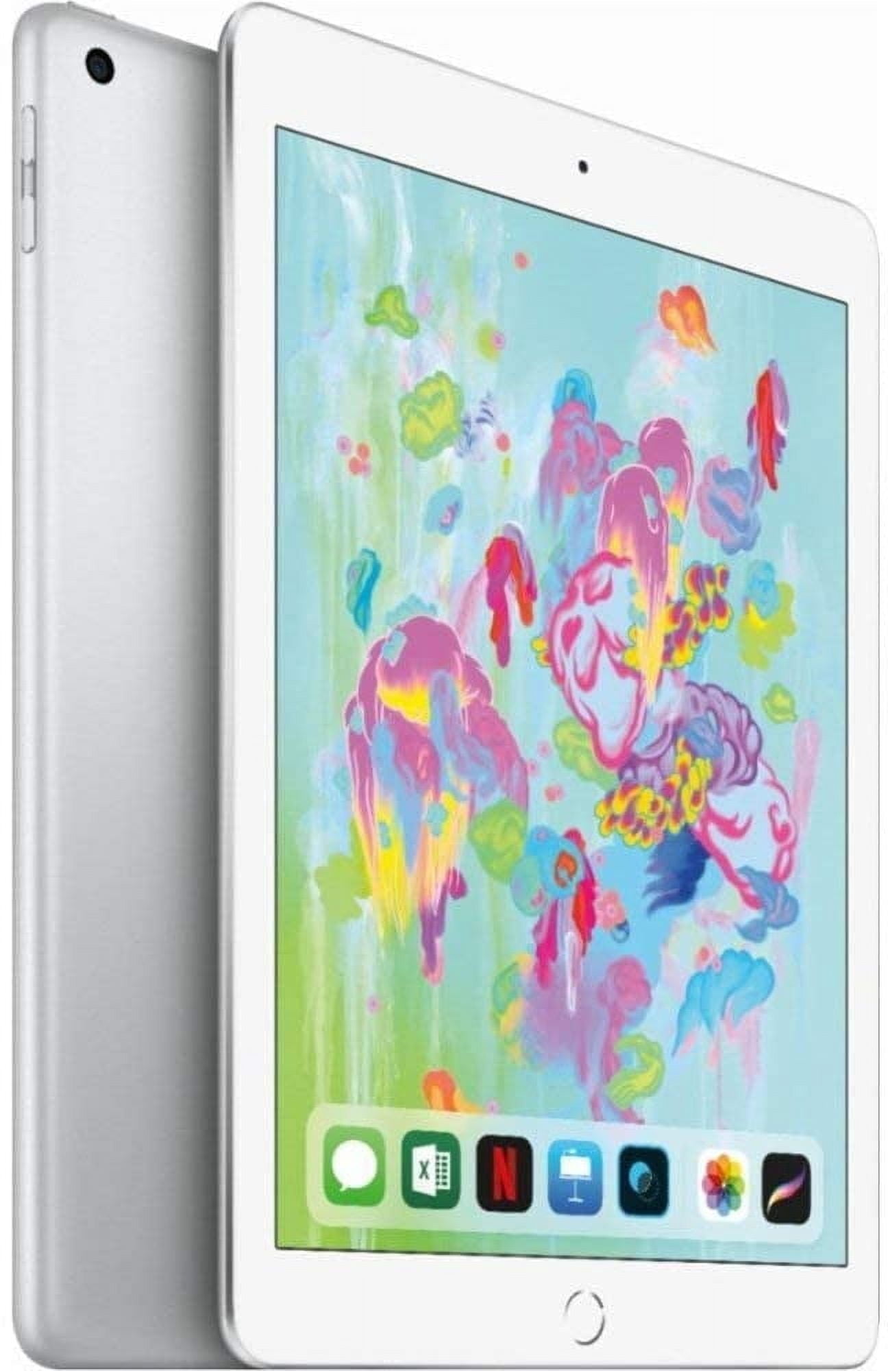 Pre-Owned Apple iPad 6 128GB Silver (Unlocked) Used B - Walmart.com