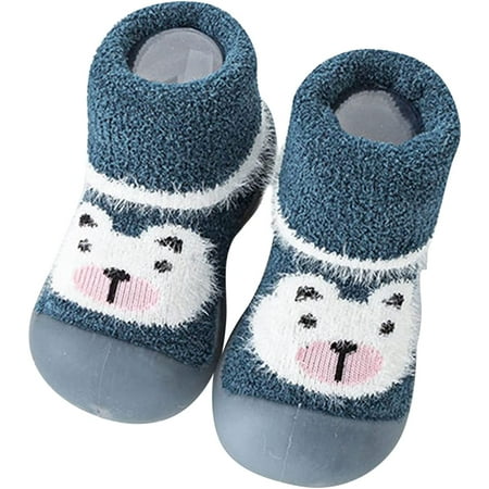 

QWZNDZGR Toddler Ankle Socks Baby Boy Girls Animal Non-Skid Indoor Slipper Baby Breathable Cotton Outdoor Shoes Socks