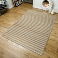 thumbnail image 1 of Riviera Brown And Beige Striped Rug 2'X3', 1 of 1