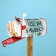 thumbnail image 5 of Daiia Not All Who Wander Are Lost1 Mailbox Cover , Magnetic Welcome Mailbox Wraps Post Letter Box Cover for Garden Yard Home Decor-25.5x21 in, 5 of 9