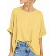 thumbnail image 7 of Short Sleeve Women Oversized T-Shirt Summer Casual Loose Tee Tops, 7 of 7