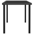 thumbnail image 4 of vidaXL Outdoor Dining Table Garden Porch Patio Table with Glass Top PE Rattan, 4 of 5