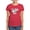 Red, variant on CafePress - I'm With Her Left Women's Dark T Shirt - Women's Traditional Fit Dark T-Shirt