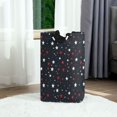 thumbnail image 6 of Yayeee Freestanding Laundry Hamper with Handle Collapsible Large Storage Basket for Clothes, Blue Stars Pattern, 6 of 7