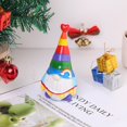 thumbnail image 1 of Adorable Decoración De Gnomo Arcoíris Para Árbol De Navidad. Sincera. Colorida Figurita De Enano Con Barba Blanca. ¡El Hogar Perfecto!, 1 of 5