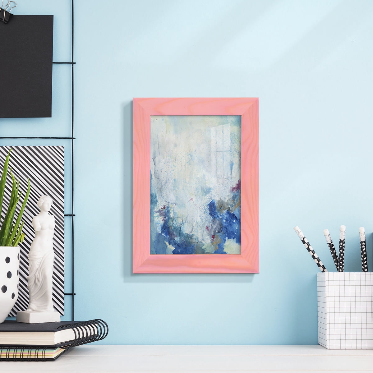 In the Mist II - Framed Print w/glass - Sunset Pink