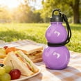 thumbnail image 5 of Weloille Gourd Water Bottle 20 Ounce, BPA Free Plastic Portable Water Jug with Adjustable Shoulder Strap, Leakproof Reusable Drinking Container for Hiking Travel Daily Use, 5 of 7
