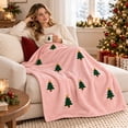 thumbnail image 3 of Christmas Flannel Throw Blanket 30"x40", Soft Microfiber Cozy Blanket for Couch Bed, Holiday Christmas Decorations Throw, 3 of 4