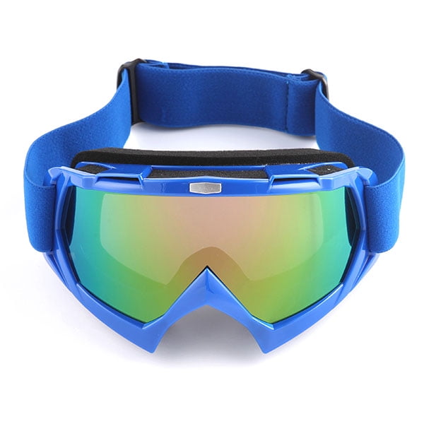1Storm Motocross ATV Dirt Bike MX BMX Goggle GK_Arrow Blue, Tinted Lens