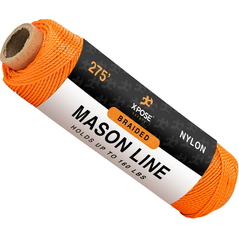 Nylon Twine - 275' Nylon String - Synthetic Thin Twine String - Indoor & Outdoor Use for Crafts, Camping, Garden, Line Level, Marine, Fishing, Trot