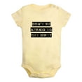 thumbnail image 2 of iDzn Don't Be Afraid To Get Dirty Funny Rompers For Babies, Newborn Baby Unisex Bodysuits, Infant Jumpsuits, Toddler 0-24 Months Kids One-Piece Oufits, 2 of 5