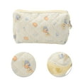 thumbnail image 4 of Unique Bargains 1 Pc Blue Skirt Rabbit Makeup Bag for Travel Beige Cotton, 4 of 5