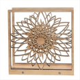 thumbnail image 1 of Servilletero de Madera con Diseño de Girasol Hecho A Mano para Decoración Rústica de Granja. Dispensador de Mesa y Cocina., 1 of 8