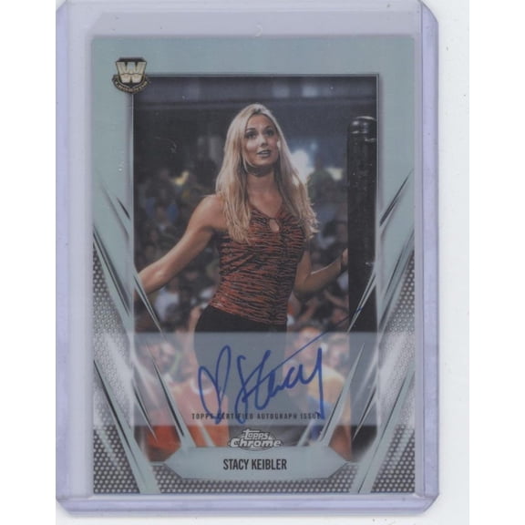 2026 Topps Chrome WWE Stacy Keibler BCA-STK Refractor Certified Autograph Issue WWE WWE Autographed Wrestling Trading Card