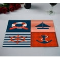 thumbnail image 2 of EREHome Modèle Nautique Set de Table Tapis de Tasse 12x18 Pouces, Ensemble de 2, 2 of 2