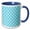 Blue/White, variant on 3drose, Blue and White Polka Dot Print, 11oz Magic Transforming Mug