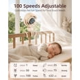 thumbnail image 5 of Spopal Stroller Fan Rechargeable, Clip On Baby Fan with 120° Auto-Oscillating, LED Display, Night Light, 100 Speeds for Stroller/Car Seat/Crib, Beige, 5 of 11
