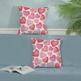 thumbnail image 2 of Valentines Pillow Covers 18x18 Inch Set of 2,Pink Red Love Heart Throw Pillows Case,Valentine''s Day Mother''s Day Anniversary Decorative Cushion Covers Farmhouse Outdoor Decor for Home Sofa Bed, 2 of 6