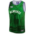 thumbnail image 2 of Unisex NBA & KidSuper Studios by Fanatics Green Milwaukee Bucks Hometown Jersey, 2 of 6