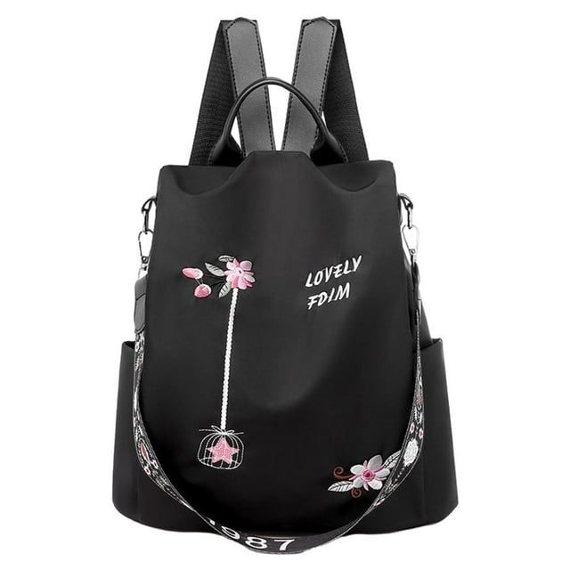 Mochila Casual Bolso de Hombro para Viajes Al Aire Libre Jinwen Daypack Negro Paquete de hombro transparente