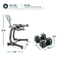 thumbnail image 2 of Echelon Adjustable Dumbbells Set 7–52.5 lbs with Stand, Quick Weight Adjustment, Space-Saving Design, 2 of 10
