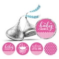thumbnail image 1 of Darling Souvenir Candy 190 Pcs Baby Shower Theme Stickers DIY Chocolate Labels-Light Pink, 1 of 2