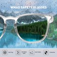 thumbnail image 3 of Safety Glasses Square Round Goggles Anti Fog Anti Pollen Blue Light Blocking Glasses For Men Women, 3 of 4