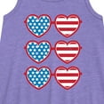 thumbnail image 2 of Instant Message - Retro Sunglasses American Flag - Toddler & Youth Girls A-line Dress, 2 of 5