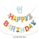 thumbnail image 3 of Monstrate 1 Uds. Conjunto de tarjeta de papel de iris de 16,4 pies cartel de feliz cumpleaños cartel de cumpleaños decoraciones de cumpleaños Kits de decoración para fiestas, 3 of 6