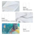 thumbnail image 4 of 2 Pcs Elephant on Earth Kitchen Hand Towels with Hanging Loops Absorbent Soft Fast Drying Decor Bath Towels, 4 of 7