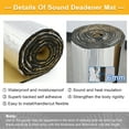 thumbnail image 2 of Unique Bargains Universal 6mm Car Firewall Heat Sound Deadener 118"x39" Aluminum Fiber, 2 of 8