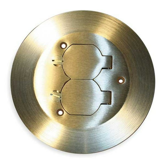 Hubbell Wiring Device-Kellems Floor Box Cover Carpet Flange,6-1/4 in. SF3925