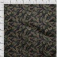 thumbnail image 4 of oneOone Georgette Viscose Olive Green Fabric Florals Sewing Material Print Fabric By The Yard 42 Inch Wide, 4 of 6