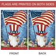 thumbnail image 3 of Welcome American Gnomes House Flag 4th of July Patriotic Memorial Day Independence Day Yard Outdoor Decoration 28x40 inch, 3 of 6