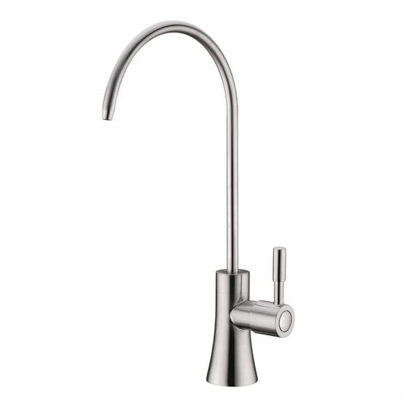 Ekrte Commercial Water Filtration Faucet Brass Drinking Water Purifier Faucet, Matte Black Kitchen Bar Sink Drinking Water Purifier Faucet