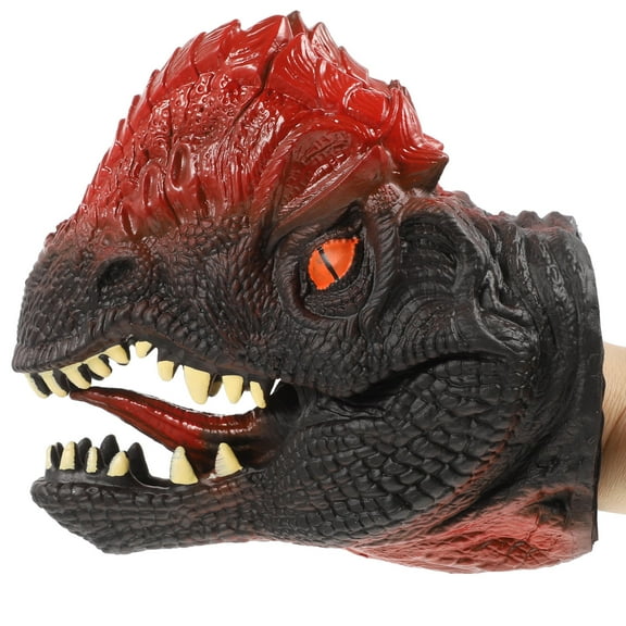 Masteelf Dinosaur Hand Puppet Animal Puppet Funny Hand Puppet Toddler 16X15X7CM