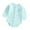 Mint Green, variant on KyCheLot Cotton Romper for Girls Boys Snap Long Sleeve Bodysuit Solid Color Clothes Newborn 0-12 Months