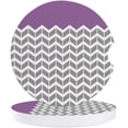 thumbnail image 1 of FMSHPON Geometric Purple Abstract Herringbone Pattern Set of 6 Car Coaster for Drinks, Absorbent Ceramic Stone Coasters Cup Mat with Cork Base for Home Kitchen Room Coffee Table Bar Decor, 1 of 5