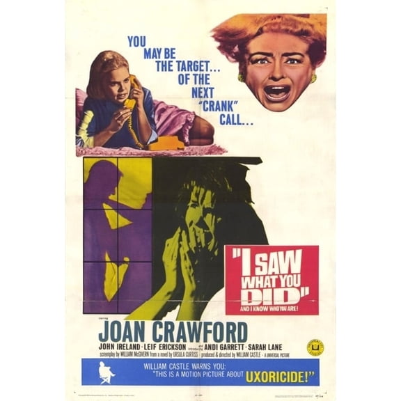 Posterazzi MOVIF0401 I Saw What You Did Movie Poster - 27 x 40 in.