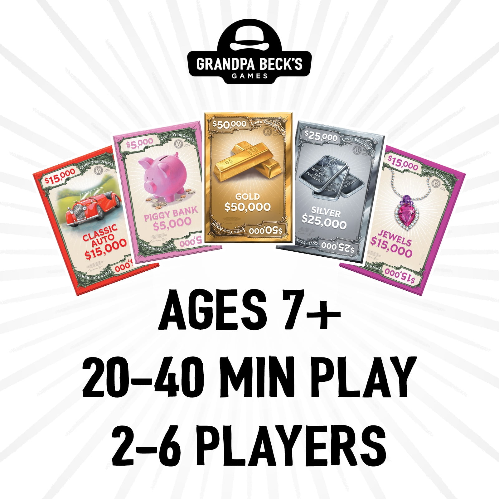 Grandpa Beck's Cover Your Assets Card Game, from Skull King, 2-6