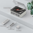 thumbnail image 3 of Multifunction Bluetooth CD Player HiFi Sound Music Player Speaker,Support AUX/USB/FM Radio for Home,Office US Plug A, 3 of 7