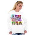 thumbnail image 3 of XOMG POP Party Like Popstar Album Women Crewneck Sweatshirt Brisco Brands L, 3 of 6