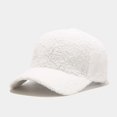 thumbnail image 4 of Gyujnb Lamb Baseball Cap for Warm Winter Visor Hat with Soft Fleece and Adjustable Strap for Daily Outdoor Casual Wear, 4 of 4